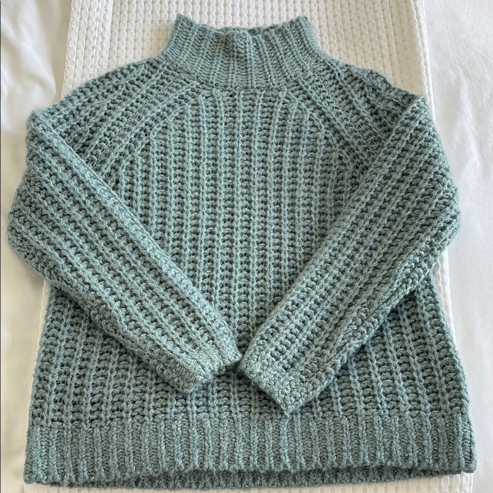 Cozy Green Knit Sweater